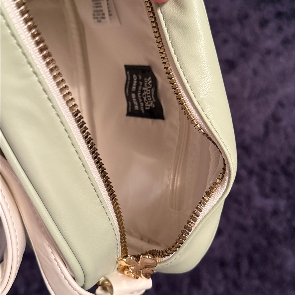Cream & Light Green Pooh Crossbody Bag - Picture 3 of 4